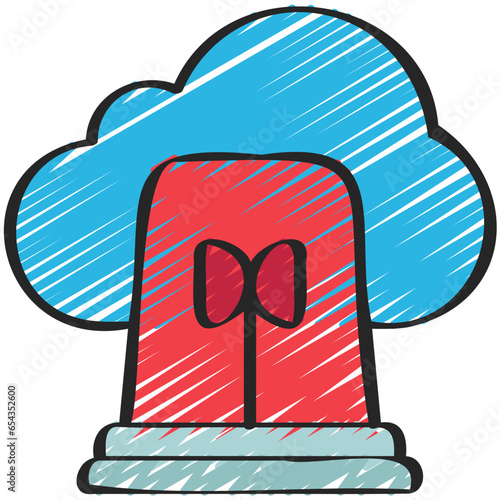 Cloud Alert Icon