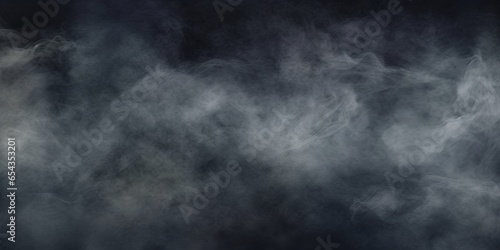 gray grunge smoke texture,  dark sky,  black night cloud, horror theme background, Generative AI photo