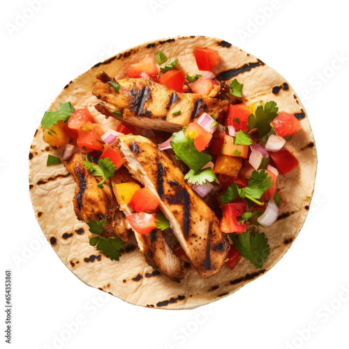 Grilled Chicken Taco Isolat...
