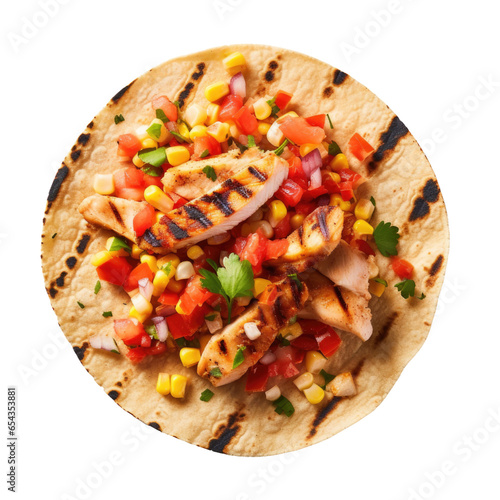 Grilled Chicken Taco Isolat...