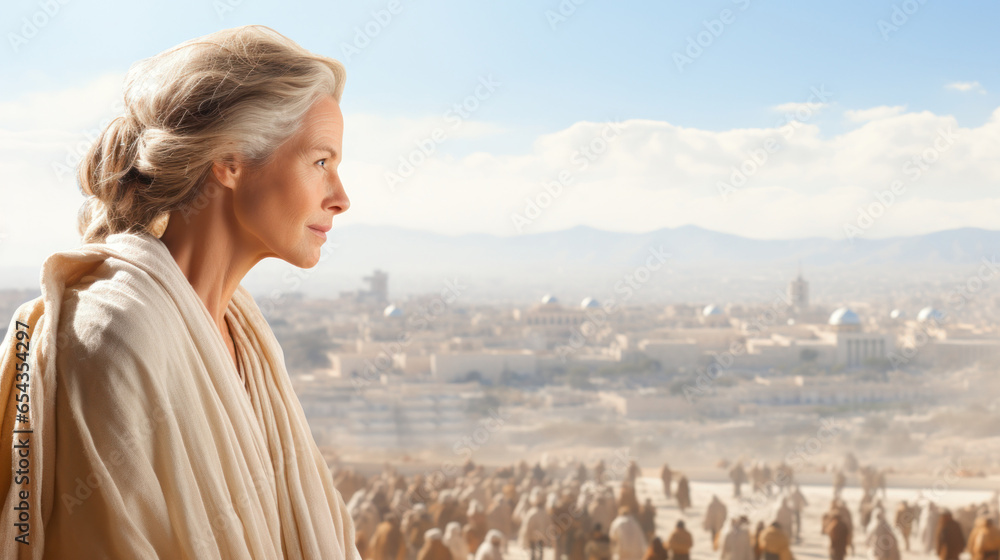 Widow Naomi the Ruths mother in law in the Bible Generative AI Widow Naomi the Ruths mother in law in the Bible Generative AI