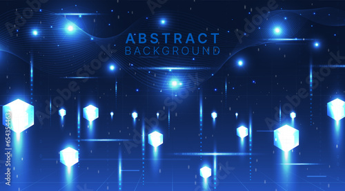 big data block chain network abstract background.