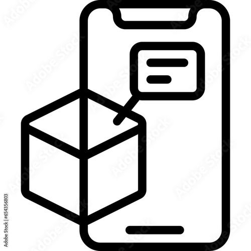 Mobile Cube Breakdown Icon