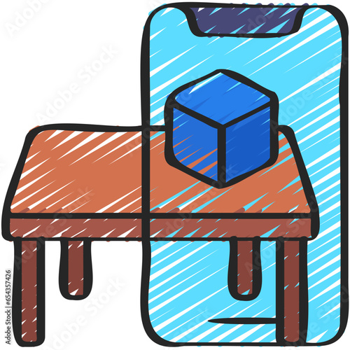 Mixed Reality Cube Table Icon