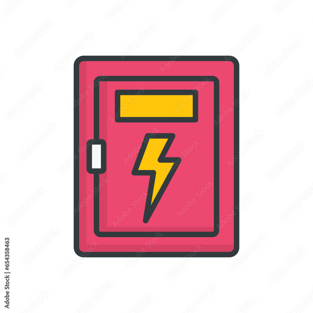 Electric Box Panel icon vector design templates Electric Box Panel icon vector design templates