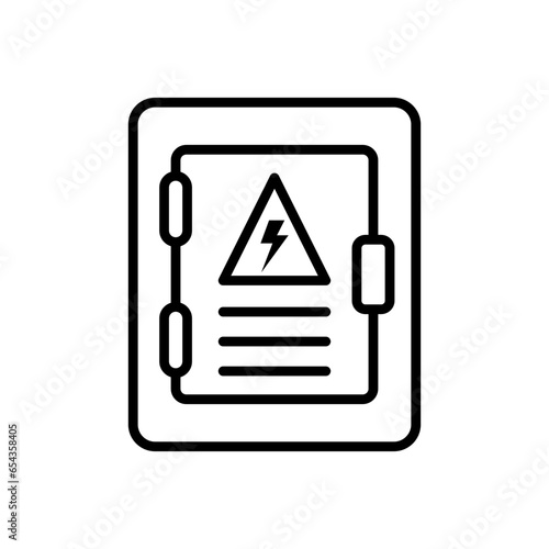 Electric Box Panel icon vector design templates