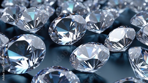 Shiny beautiful luxurious diamonds background
