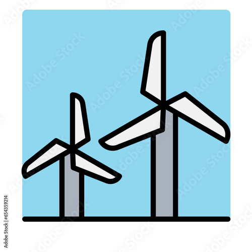 Wind energy icon