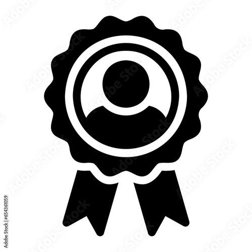 medal glyph icon