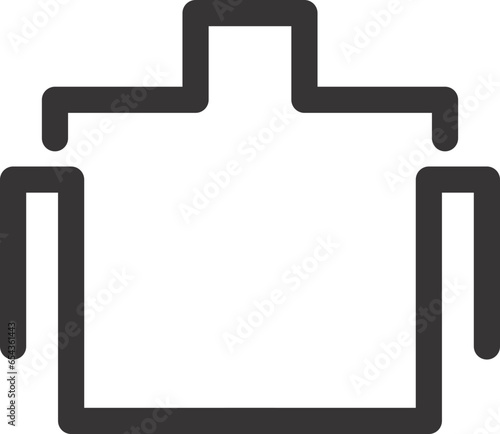 home and building icon outline flat vector 