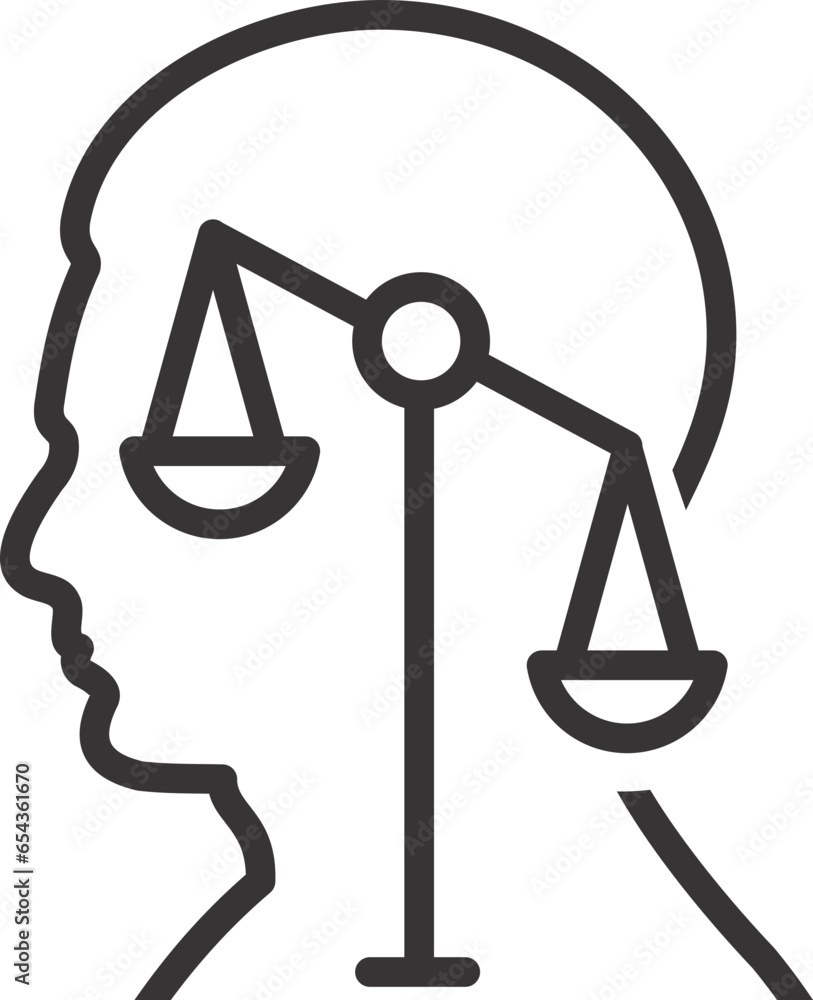 psychological icon of man head side view psychological icon of man head side view
