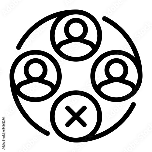 absence line icon