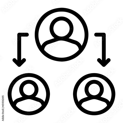 mentorship line icon