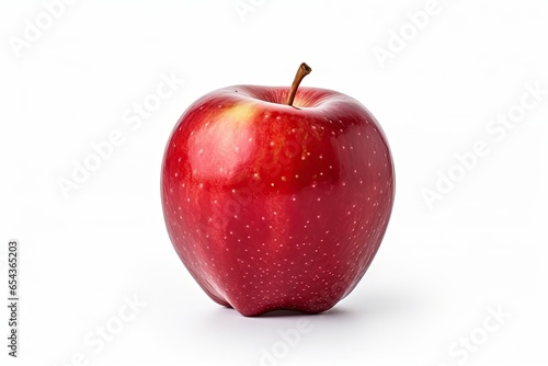 Apple isolated on white with full depth of field clipping path provided