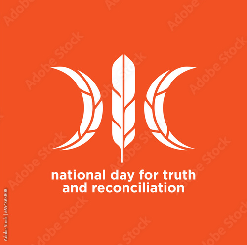 National Day for Truth and Reconciliation. Every Child Matters. Orange T-Shirt Day. 30th September. Vector Illustration.