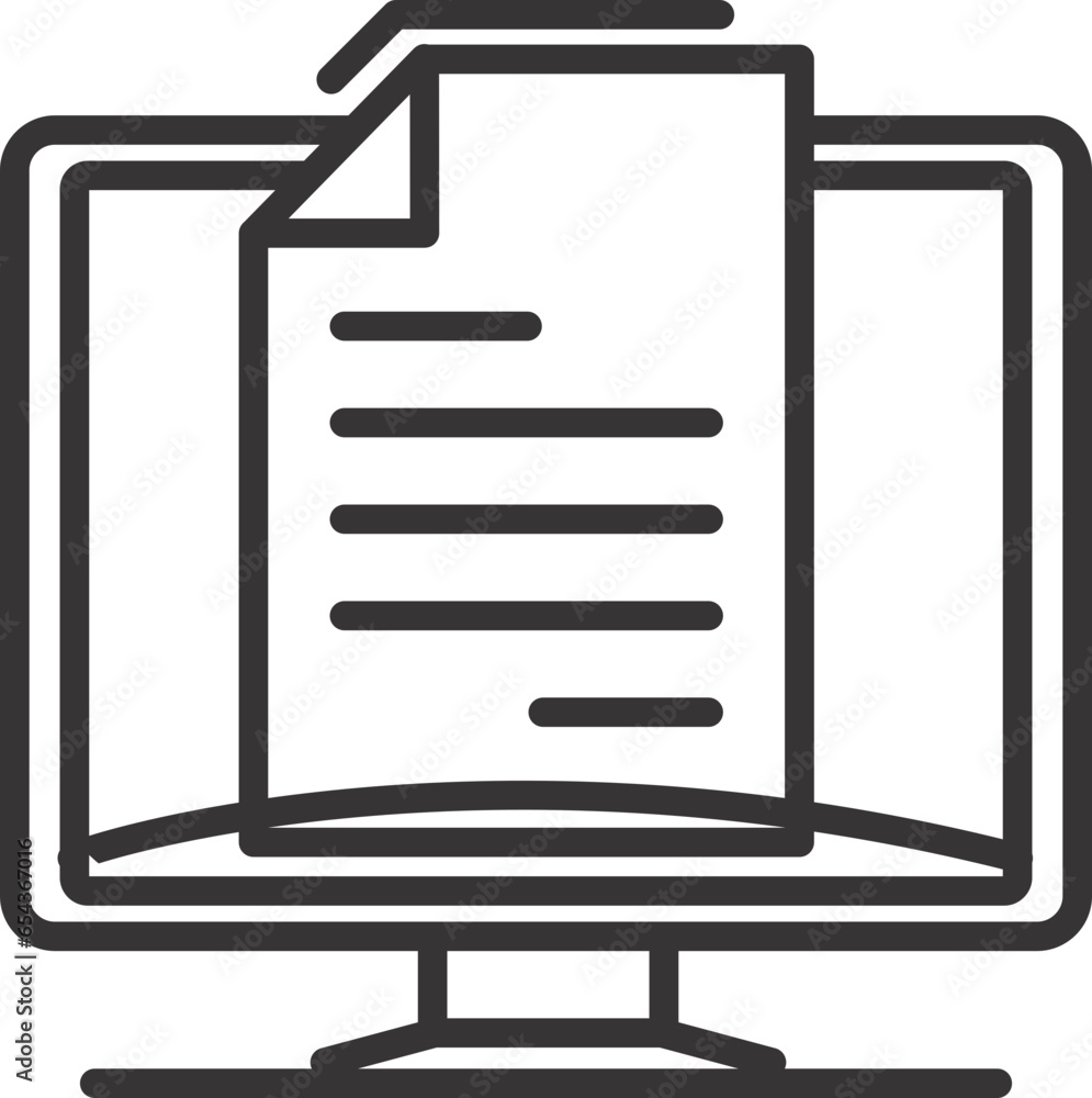 progress report icon flat vector outline progress report icon flat vector outline