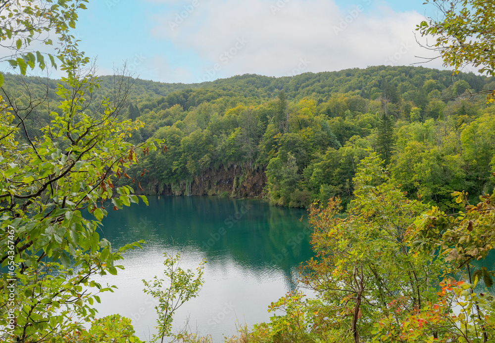 Landscape of Plitvice Lakes, Croatia