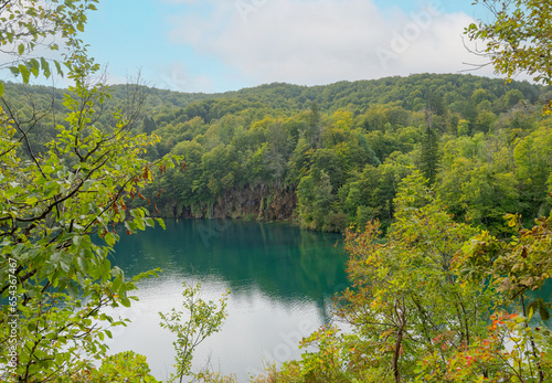 Landscape of Plitvice Lakes  Croatia