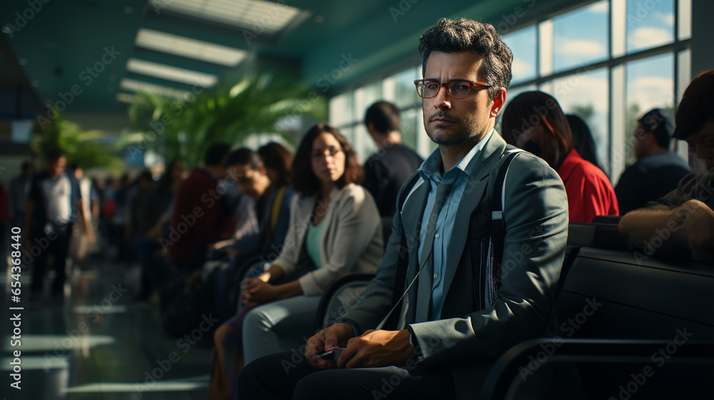 People waiting for job interview. People waiting for job interview.