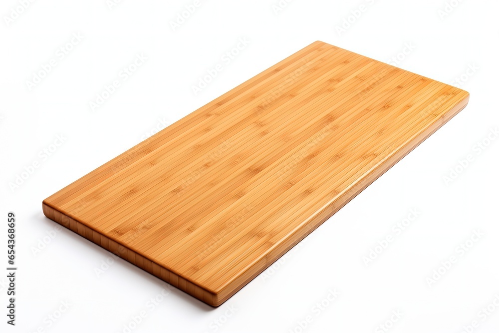 Bamboo sushi board isolated on white Bamboo sushi board isolated on white