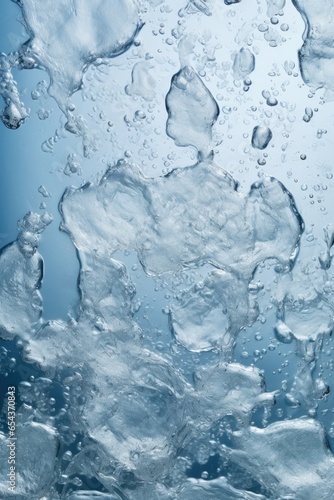 Close up overhead view of soda water.