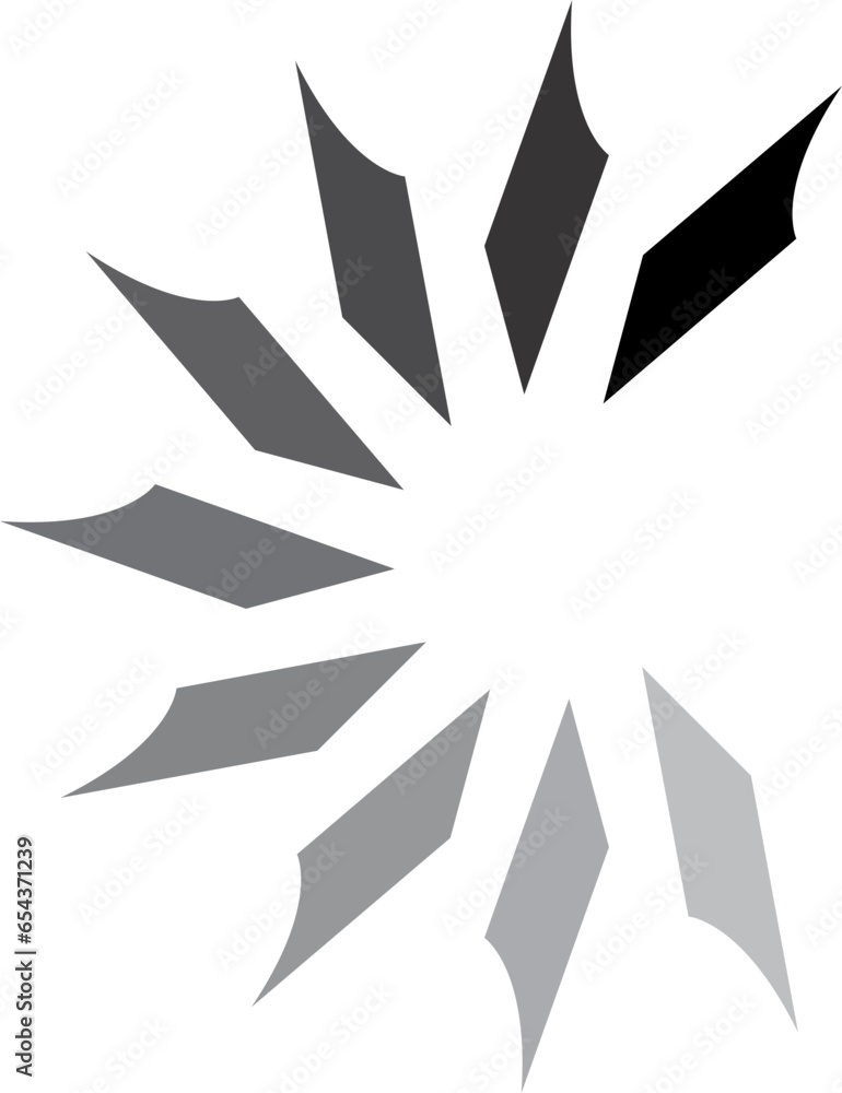 Obraz premium loading icon design rotating flat vector