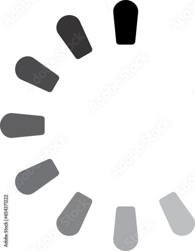 loading icon design rotating flat vector 