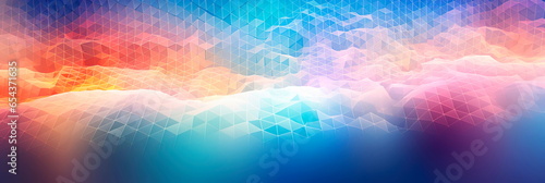 abstract background with a grid of interconnected dots and a harmonious color scheme