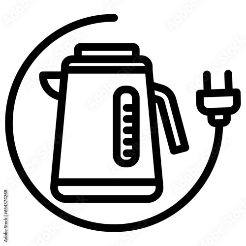 Electric Kettle Outline Icon