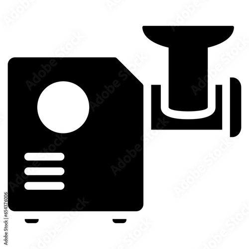 Meat Grinder Glyph Icon