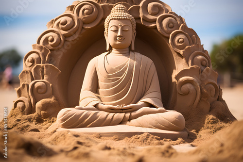 Sandskulptur - Buddha