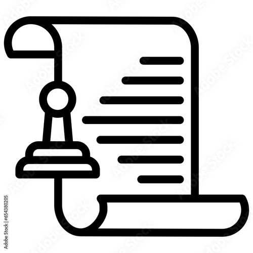 Notaries Outline Icon