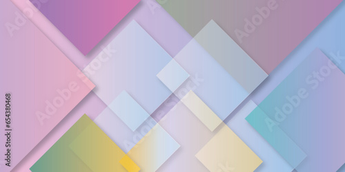 Abstract elegant and white squares pattern background texture Silver color square pattern on banner with shadow. Abstract white and grey color geometric background.