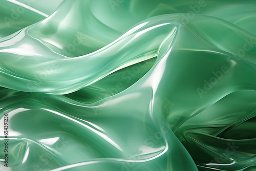 Green gel refreshing abstract background