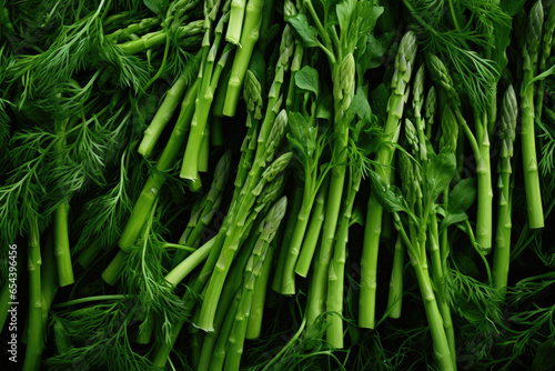 Wild Asparagus background