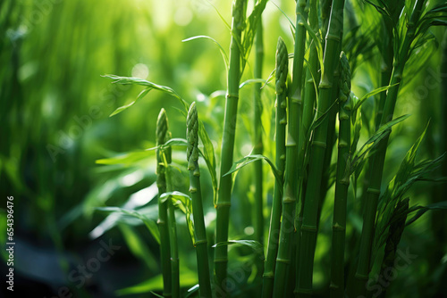 Wild Asparagus background