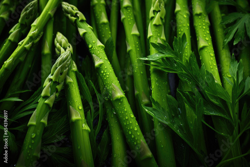 Wild Asparagus background