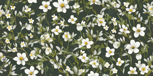 Seamless pattern for the surface of beautiful bouquets of roses drawn by paint on paper. Background of delicate bouquets for design and textile decor.