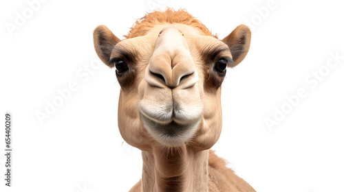 Camel face close-up shot. Isolated on Transparent background. ©  Mohammad Xte