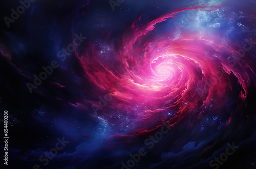 astronomy glowing spiral galaxy in deep space
