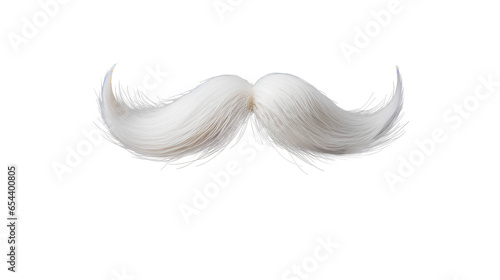 Valokuva White moustache. Isolated on Transparent background.