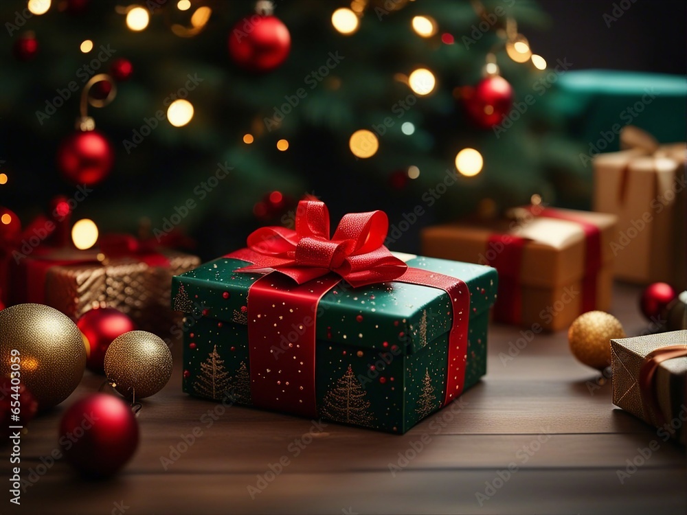Beautiful Christmas gift boxes with ribbon on floor with perfect x-mas background. Beautiful Christmas gift boxes with ribbon on floor with perfect x-mas background.