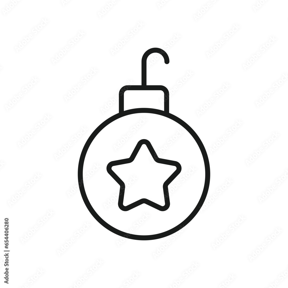 Christmas bauble ball linear icon. New year tree toy vector sign. Hanging xmas bauble toy ball icon. Christmas ball icon. Decorative tree toy vector symbol. Christmas bauble ball linear icon. New year tree toy vector sign. Hanging xmas bauble toy ball icon. Christmas ball icon. Decorative tree toy vector symbol.