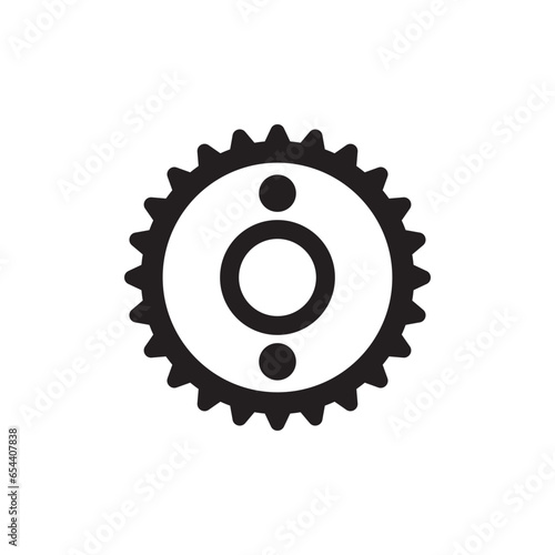 SINGLE GEAR GRAPHIC ICON