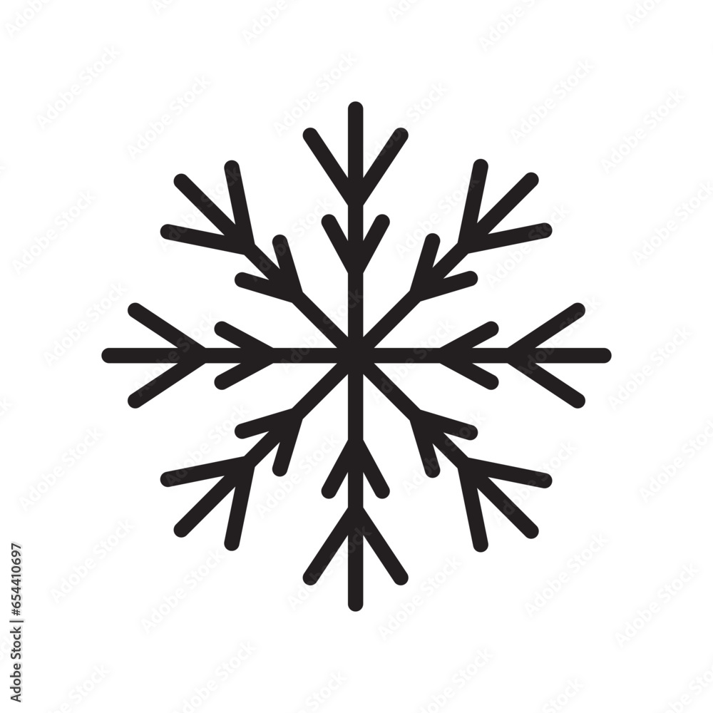 Winter snowflake vector icon. Snow flat sign design. Snowflake linear icon. Snowflake symbol pictogram. Crystal snow UX UI icon Winter snowflake vector icon. Snow flat sign design. Snowflake linear icon. Snowflake symbol pictogram. Crystal snow UX UI icon