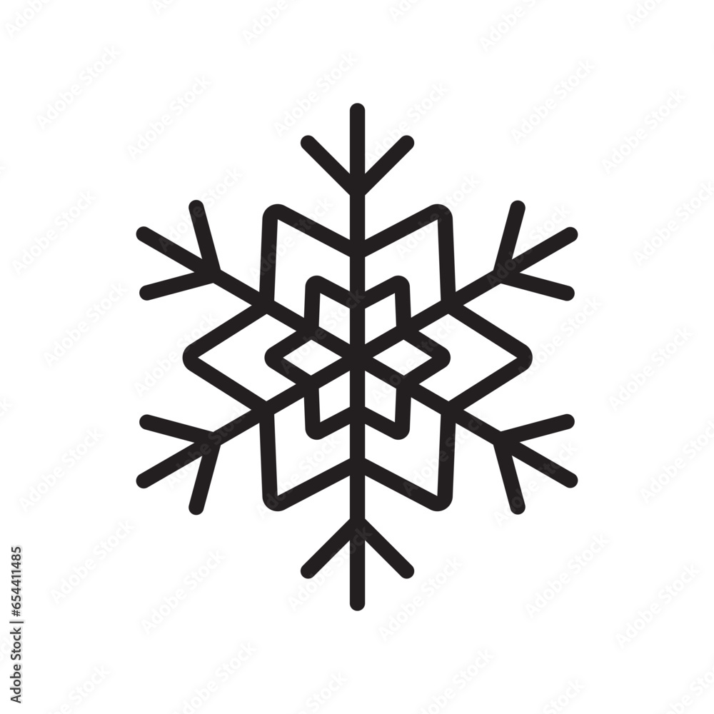 Winter snowflake vector icon. Snow flat sign design. Snowflake linear icon. Snowflake symbol pictogram. Crystal snow UX UI icon Winter snowflake vector icon. Snow flat sign design. Snowflake linear icon. Snowflake symbol pictogram. Crystal snow UX UI icon