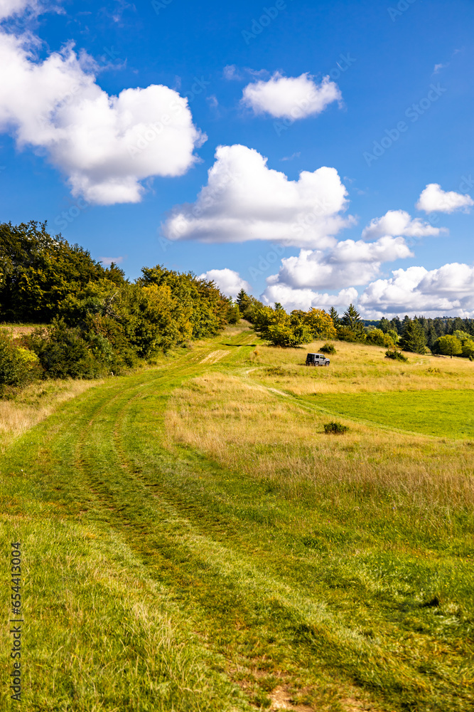 Schöne Wanderung durch Südthüringen rund um die Hohe Geba bei Meiningen - Thüringen - Deutschland