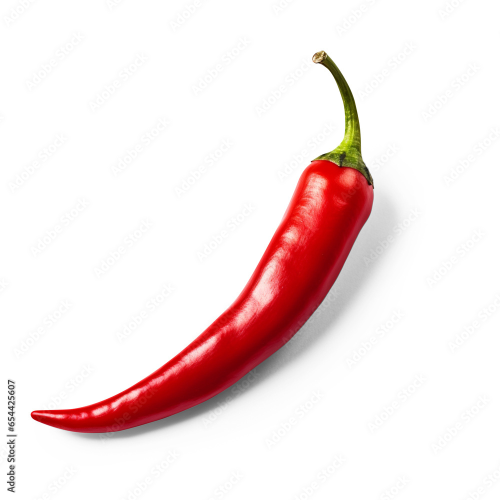 Red chili pepper isolated on transparent background Red chili pepper isolated on transparent background