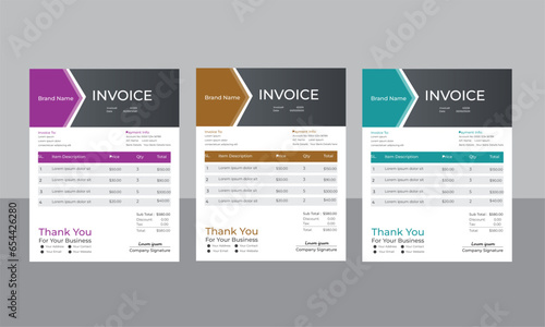 Business Invoice Design Template.