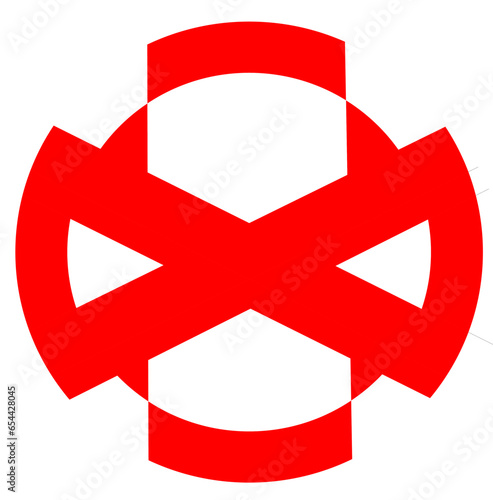 mask logo, Vector logo design in red